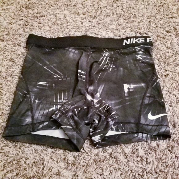 Nike Pants - Nike Pro Dri Fit Medium Black/White Spandex Shorts